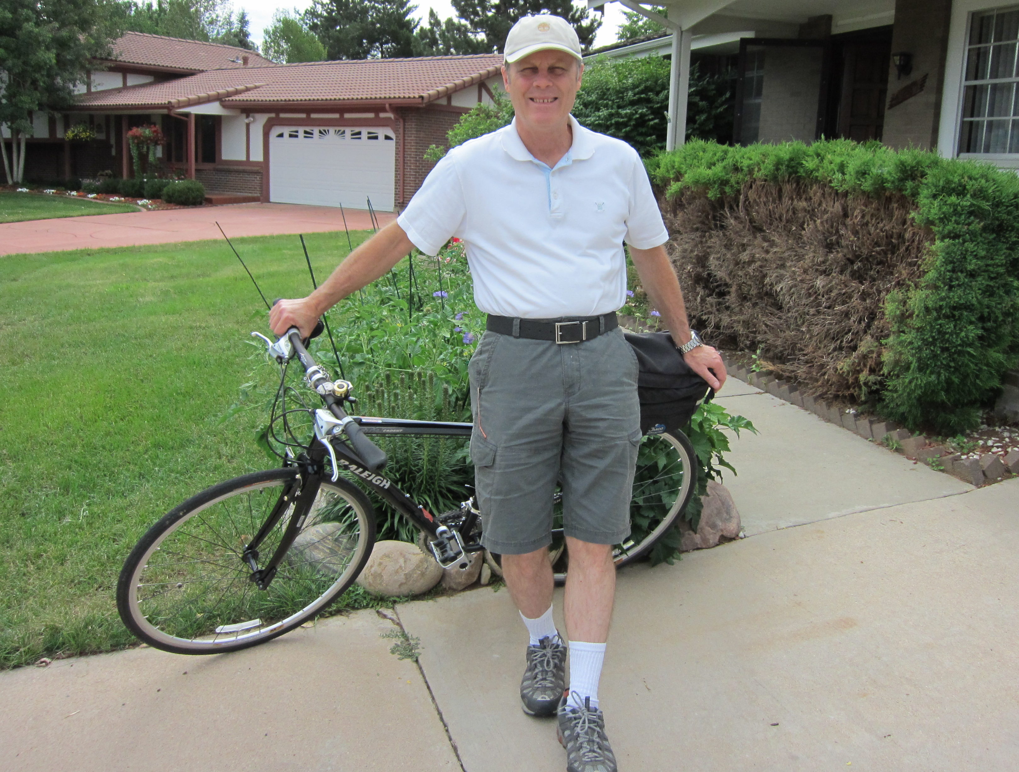 Roland with his bike