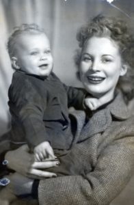 My Mother with me in early 1950.